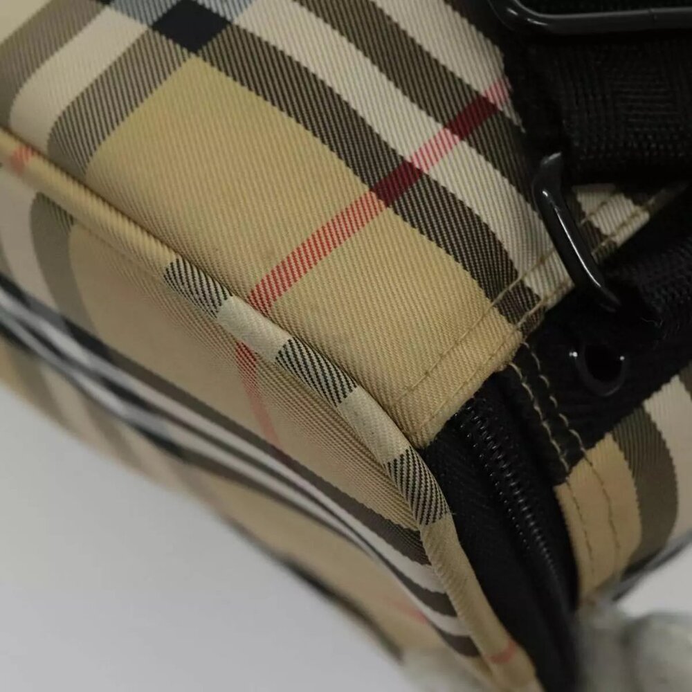 BURBERRY Golf Nova Check Backpack Canvas Beige Auth 95671 - Picture 14 of 16